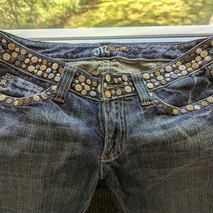 Miss Me Studded Lowrise Bootcut Jeans